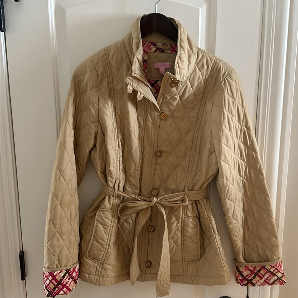 Lilly Pulitzer quilted/belted jacket - Women’s 12